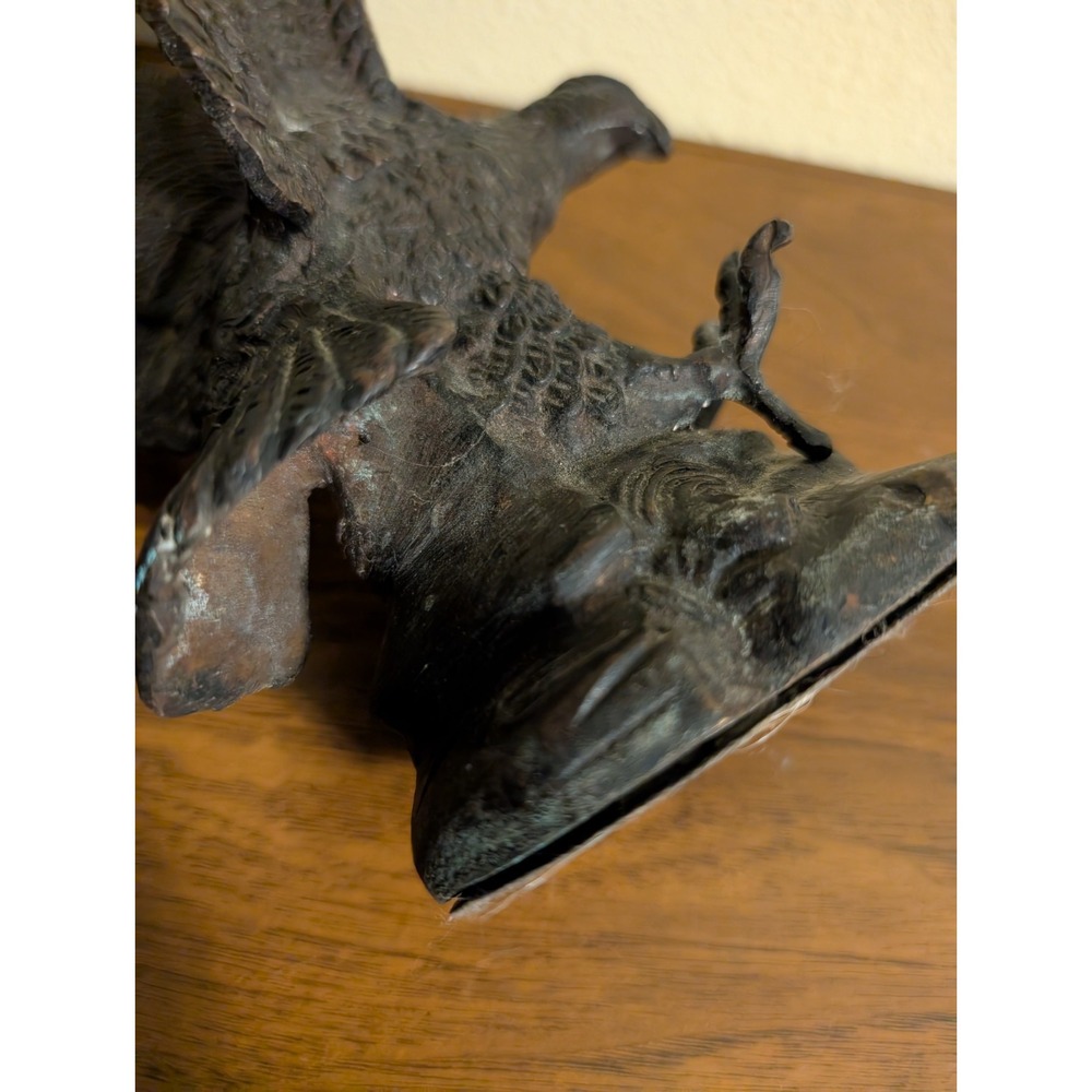 Brass Eagle Statue Sculpture Tabletop Figurine Home Decor Gifts Sarreid - Picture 5 of 6